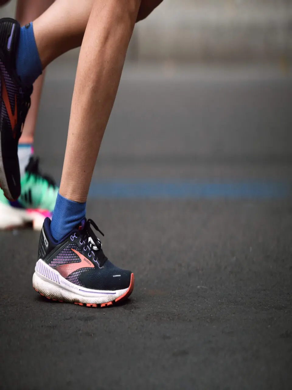 Runners pounding the city streets during the Berlin Half Marathon