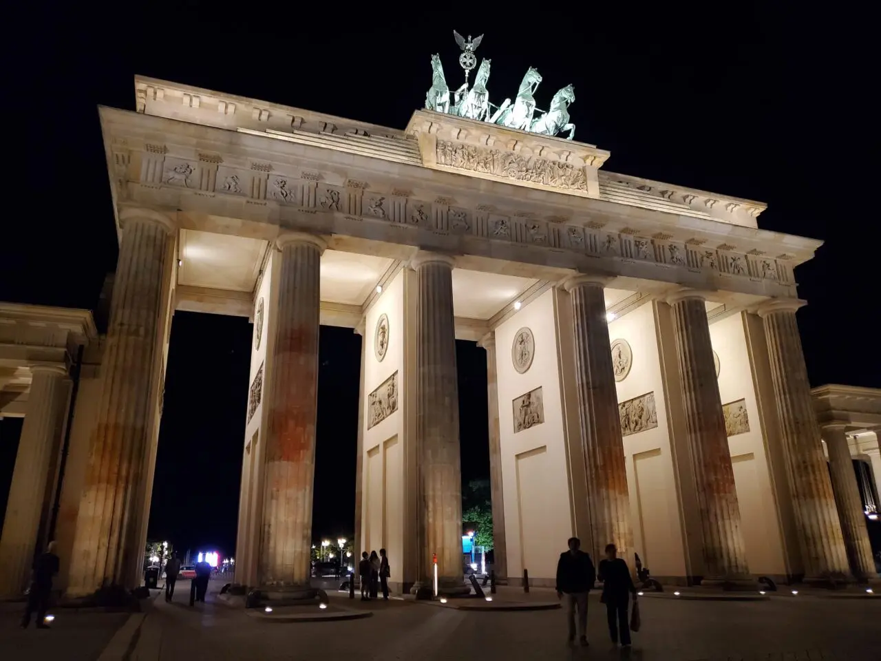 The Brandenburg Gate, one of Berlin's most iconic monuments and the finish line for the Berlin Half Marathon