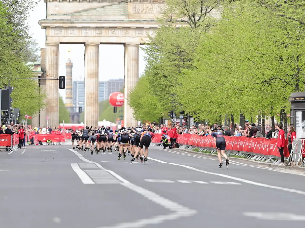 The Berlin Half Marathon is a fun festival of events, with the roller skating half marathon one of the many highlights